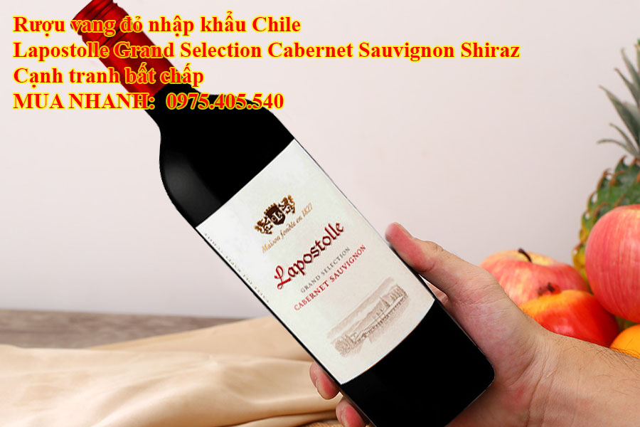 Rượu vang đỏ nhập khẩu Chile Lapostolle Grand Selection Cabernet